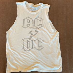 Women’s band tee AC⚡️DC tank - ACDC- size large - used